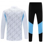 Kinder Argentinien Training Sweatshirts Viertelreißverschluss 2023-24 Weiße